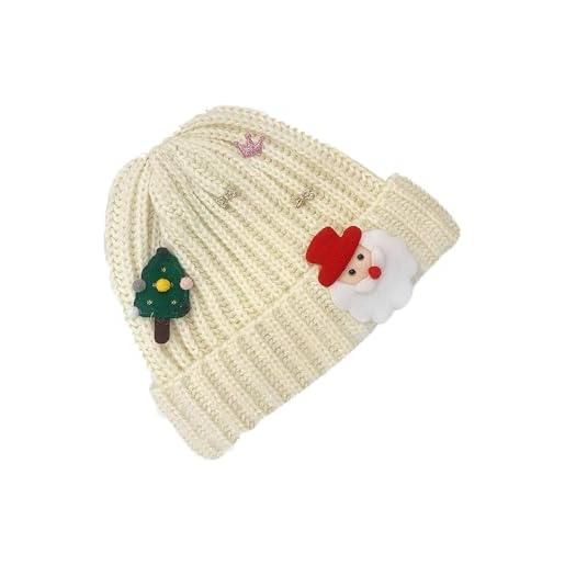 SMTSEC cappelli da babbo natale per uomo donna, cappelli invernali lavorati a maglia caldi natalizi cappello da neve per adulti, caldo berretto natalizio, cuffie morbidi e divertenti per regali per feste di ca
