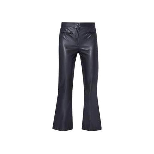 Liu Jo Jeans liu jo pantaloni liu jo da donna, modello cropped spalmato colore nero nero nero