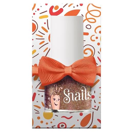 Snails 511789 - smalto per unghie per bambini mini magic orange splash, in confezione regalo, a base d'acqua, lavabile, innocuo, vegano