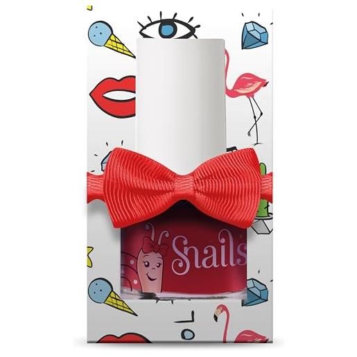 Snails 511765 mini magic love me - smalto per unghie per bambini, in confezione regalo, a base d'acqua, lavabile, innocuo, vegano