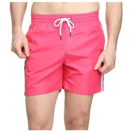 Calvin Klein pantaloncino da bagno uomo medium drawstring lungo, rosa (pink flash), l