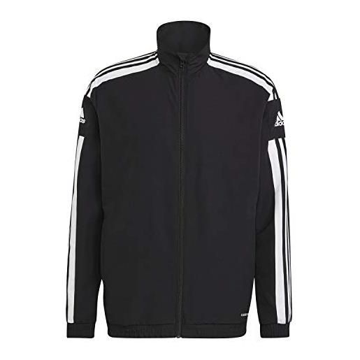 adidas uomo tracksuit jacket sq21 pre jkt, black/white, gk9549, lt2