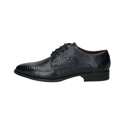 bugatti zavinio, business lace shoe uomo, blu, 46 eu