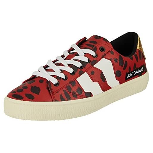Just Cavalli sneakers, scarpe da ginnastica uomo, 306 mars red, 41 eu