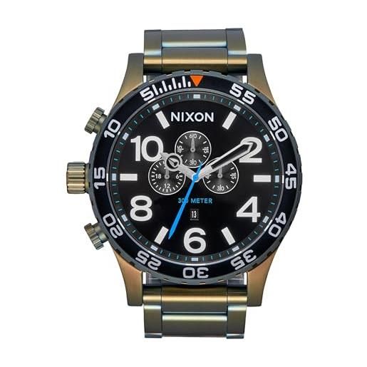 Nixon orologio analogico al quarzo giapponese uomo con cinturino in acciaio inossidabile a1389-5092-00