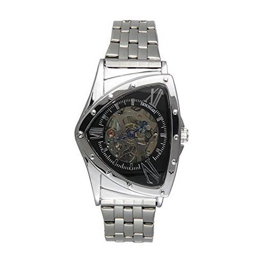 Ourui orologi da polso, orologio impermeabile creativo triangolare automatico meccanico per uomo d'affari per il tempo libero, t