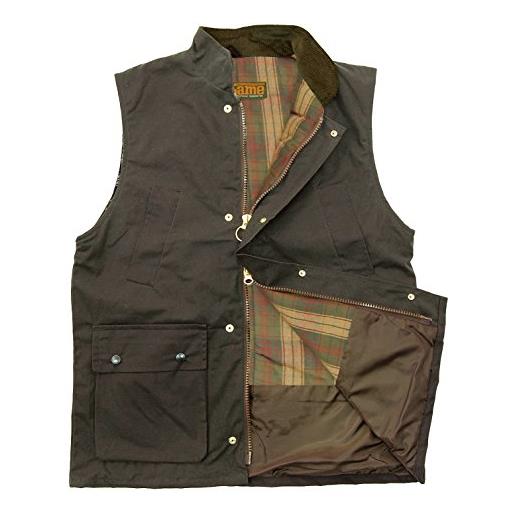Game classic wax gilet - t_mens game wax gilet brown 3xl
