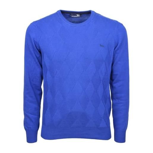 Harmont & Blaine - uomo maglia pullover 3d blu fiat hrk603 030975 805 - taglia m