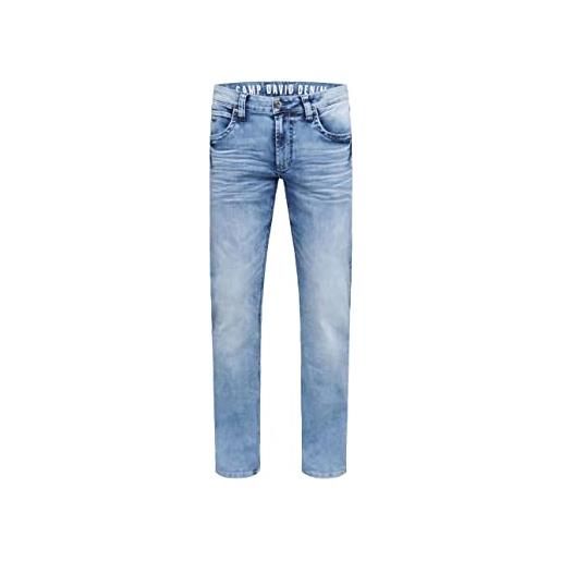 Camp David jeans da uomo ni: co con lavaggio vintage, mid blue used, 31 w/32 l