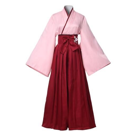 COSDREAMER kimono da donna, unisex, stile geisha giapponese yukata, con top e pantaloni, d, xx-large