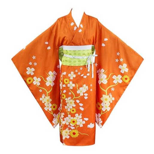 COSDREAMER kimono da donna, unisex, stile geisha giapponese yukata, con top e pantaloni, d, xx-large