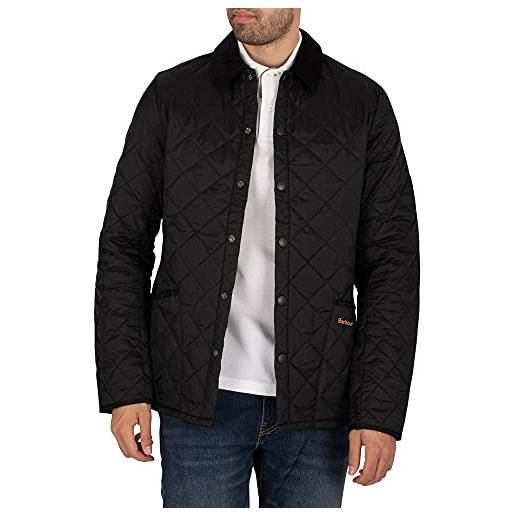 Barbour uomo heritage liddesdale quilted jacket nero xs