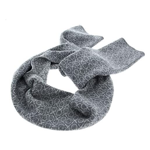 Calvin Klein ck monogram wool scarf 30 x 180 medium charcoal
