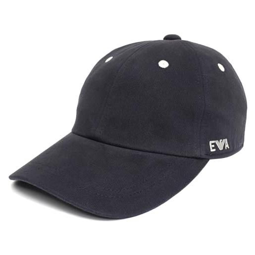 Emporio Armani cappello regolabile da baseball in canvas di cotone con ricamo logo ea laterale. L'accessorio iconico dello streetwear per eccellenza: il cappello da baseball, diventato di grande tende