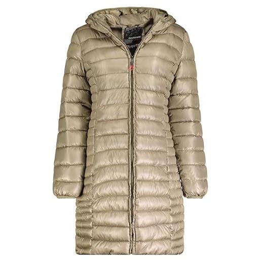 Geographical Norway annecy long hood lady - giacca donna imbottita calda autunno-invernale - cappotto caldo - giacche antivento a maniche lunghe - abito ideale (tempesta m)