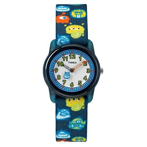 Timex orologio analogico al quarzo unisex bambini con cinturino in tessile tw7c25800
