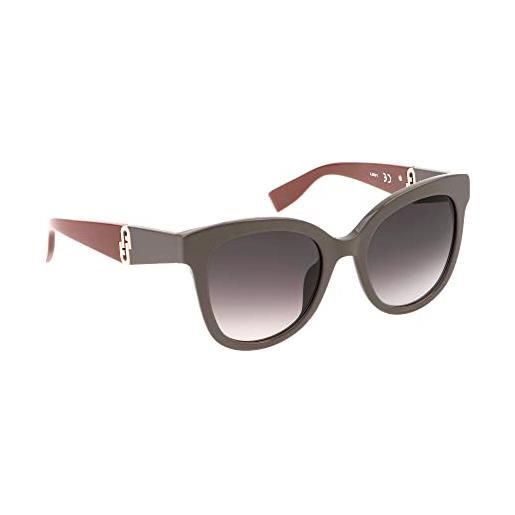 Furla sfu595 06s9 sunglasses unisex plastic, standard, 52, shiny kaki green