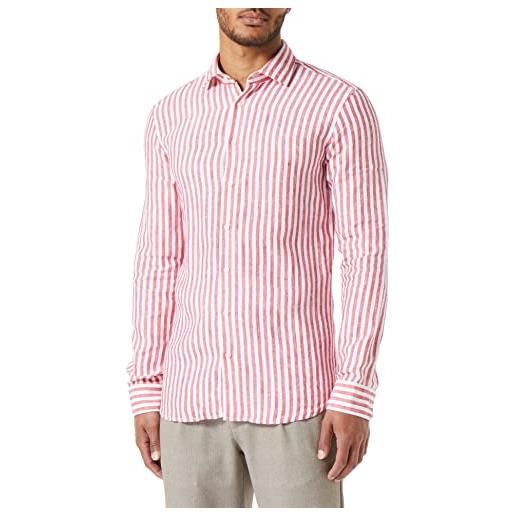 Seidensticker camicia a maniche lunghe extra slim fit maglietta, colore: rosso, 40 uomo