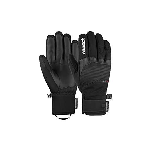 Reusch venom r-tex guanti invernali extra caldi, impermeabili e traspiranti, nero/bianco, 10 uomo