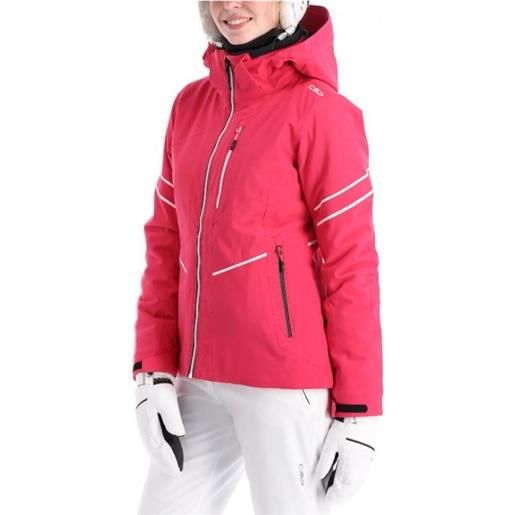Cmp woman jacket zip hood giacca sci fuxia donna