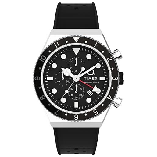 Timex orologio cronografo al quarzo uomo con cinturino in di gomma tw2v70000