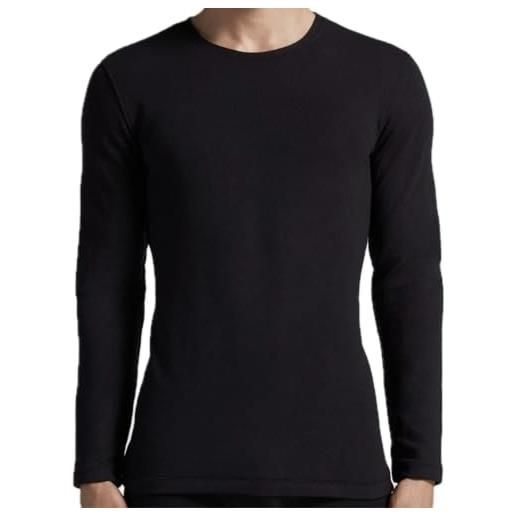 Enrico Coveri maglia uomo girocollo cashmere et1022 manica lunga (7/xxl, nero)