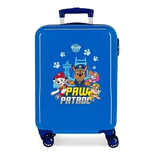Pepe Jeans paw patrol always heroic valigia da cabina blu 38 x 55 x 20 cm rigida abs chiusura a combinazione laterale 34 l 2 kg 4 ruote doppie bagaglio a mano, blu, talla única, valigia cabina