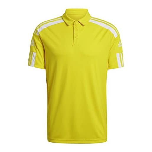 adidas uomo polo shirt (short sleeve) sq21 polo, team yellow/white, gp6428, 4xlt