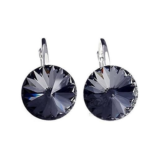 ARANDE Jewelry SWAROVSKI Crystals bellissimi orecchini argento night paris cristalli swarovski argento certificato