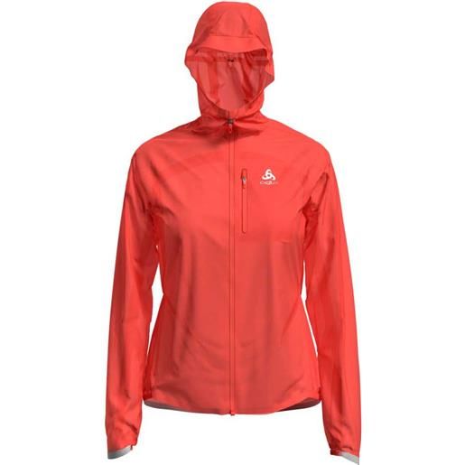 Odlo zeroweight dual dry wp hoodie jacket rosso xl donna