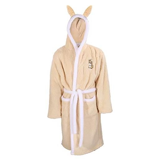 Disney vestaglia da donna bambi supersoft fleece miss bunny robe cream l-xl, crema, large/x-large