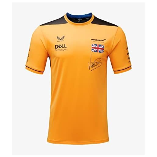 McLaren f1 lando norris team replica t-shirt uomo 2022, arancione, xl