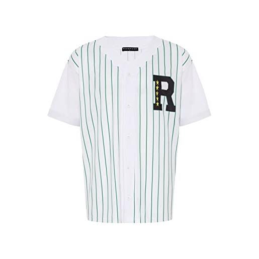 Redbridge maglietta baseball alta qualità righe casual unisex bianca-verde s