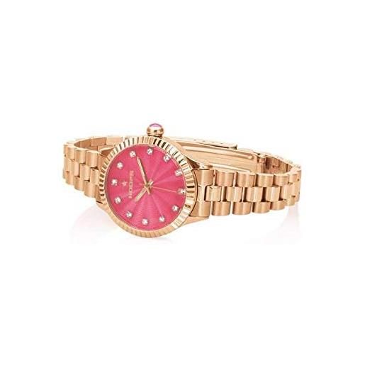 Hoops orologio donna luxury diamonds rose gold coral 2569ld-rg11 - Hoops