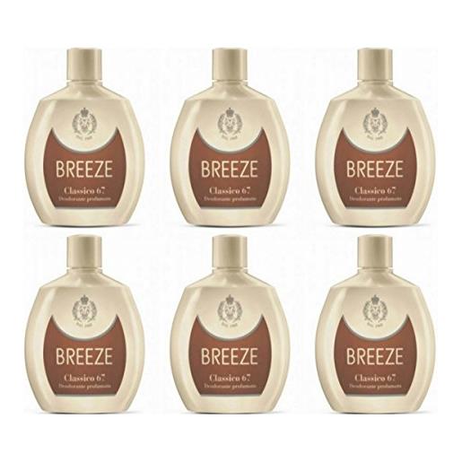 Breeze 6 deodoranti Breeze squeeze deodorante profumato classico 67 per il corpo