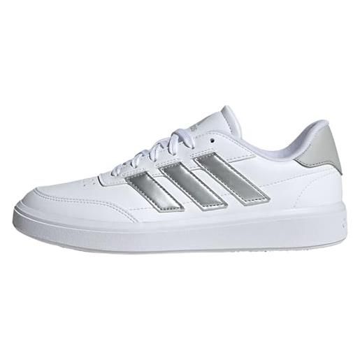adidas courtblock shoes, scarpe da ginnastica donna, ftwr white/ftwr white/off white, 40 2/3 eu