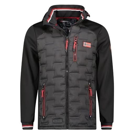 Geographical Norway betom men - giacca uomo imbottita calda autunno-invernale - cappotto caldo - giacche antivento a maniche lunghe - abito ideale per uomini (nero m)