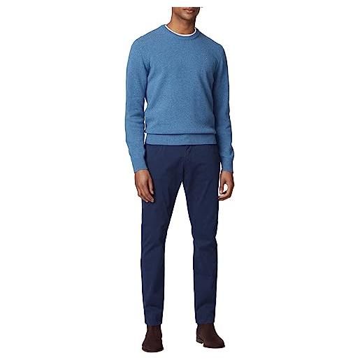 Hackett London rasatello 5pkt pantaloni, blu (blu marino), 42w x 28l uomo