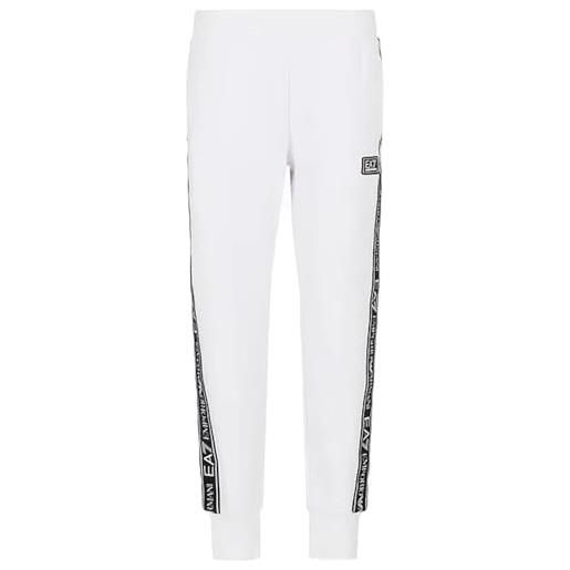 EA7 emporio armani pantalone tuta uomo in cotone modello 6rpp55 pj07z colore bianco misura xl