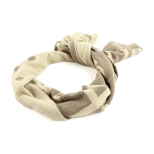 Calvin Klein Jeans logo scarf k60k611263 sciarpa in maglia, beige (plaza taupe), os donna