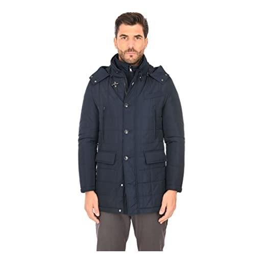 Ciabalù giaccone elegante con cappuccio invernale uomo in tessuto tecnico impermeabile (50)