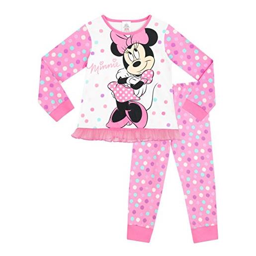 Disney pigiama a maniche lunghe per ragazze minnie mouse - 3-4 anni