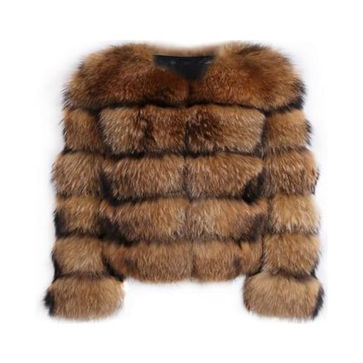 PengGengA giacca da donna in morbida pelliccia sintetica, caldo cappotto shaggy corto ecopelliccia parka - hzm, s