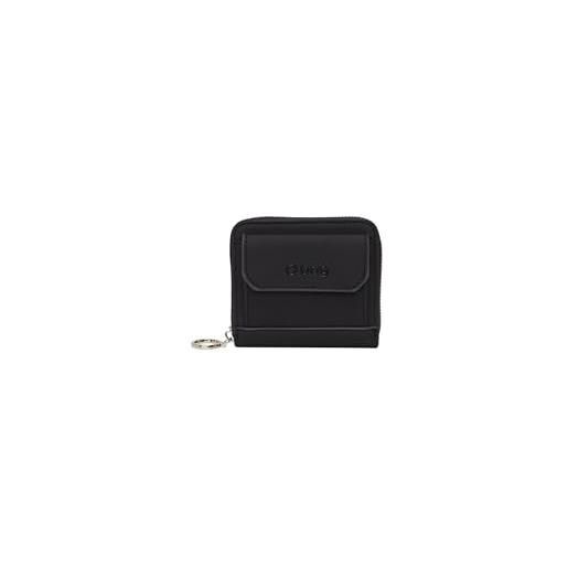 OBAG o bag - portafoglio o half wally berna in poliuretanica, nero (10.2 x 10.5 x 2 cm)
