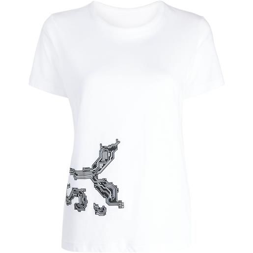 Y's t-shirt con stampa grafica - bianco