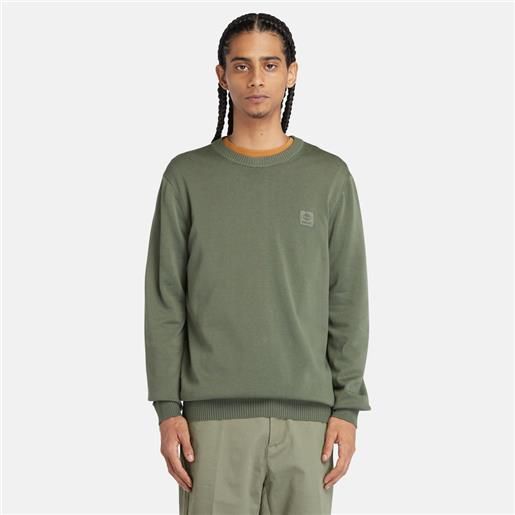 Timberland maglione tinto in capo da uomo in verde verde