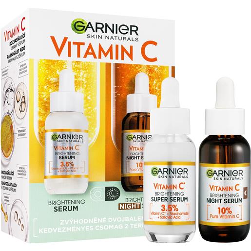Garnier set regalo di siero giorno e notte alla vitamina c 2 x 30 ml