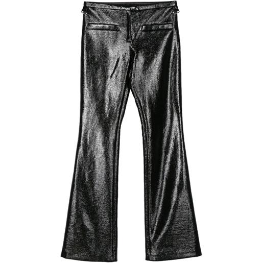 Courrèges pantaloni svasati - nero