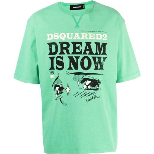 Dsquared2 t-shirt con stampa - verde