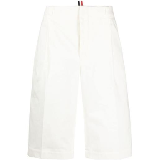 Thom Browne shorts con logo - bianco